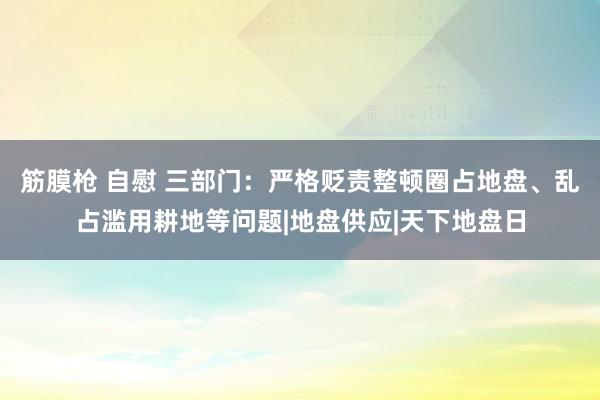 筋膜枪 自慰 三部门：严格贬责整顿圈占地盘、乱占滥用耕地等问题|地盘供应|天下地盘日